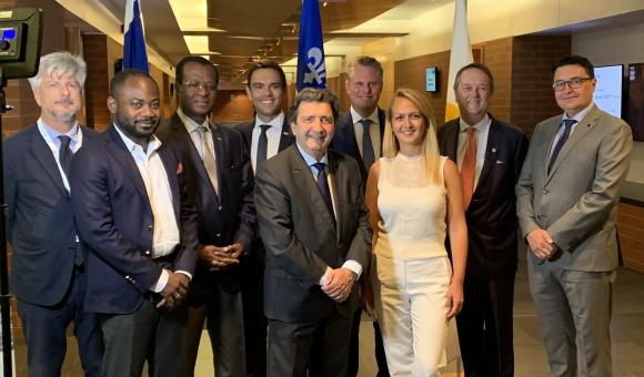 Les regroupements des Chambres de commerce francophones et leurs partenaires après la signature du Protocole d'entente