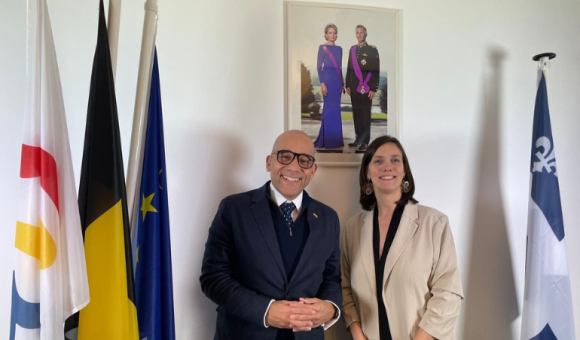 © Délégation générale WB au Québec / Canada et Ministère des Relations internationales et de la Francophonie Ministre Degryse et Ministre Skeete