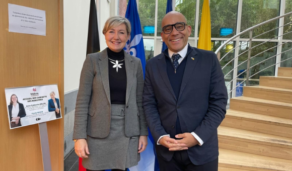 © Délégation générale WB au Québec / Canada et Ministère des Relations internationales et de la Francophonie Ministre Never et Ministre Skeete